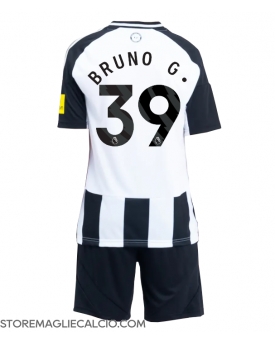 Newcastle United Bruno Guimaraes #39 Maglia Gara Casa Repliche 2024-25 Bambino Maniche Corte Newcastle United Bruno Guimaraes #39 Maglia Gara Casa Repliche 2024-25 Bambino Maniche Corte